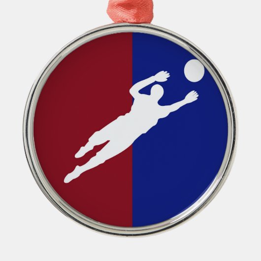 Fußball Ornament Aus Metall (Vorne)