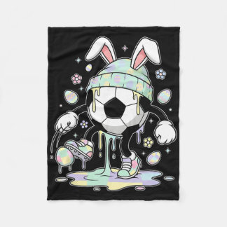 Fußball-Osterhase-Ei-Drip-Eiscreme-Kinder-Jungen G Fleecedecke