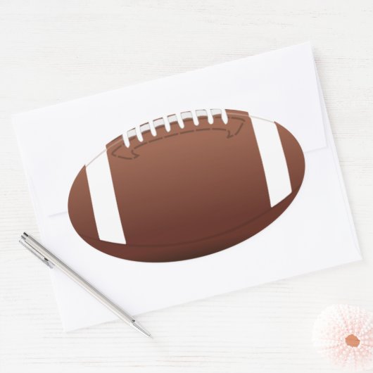 Fußball Ovaler Aufkleber (Umschlag)
