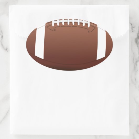 Fußball Ovaler Aufkleber (Tasche)