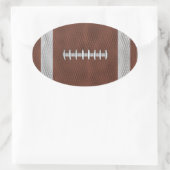 Fußball Ovaler Aufkleber (Tasche)