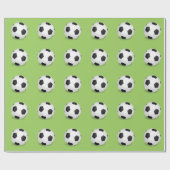 Fußball-Packpapier Geschenkpapier (Flach)