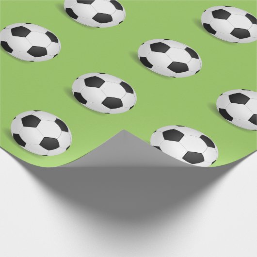 Fußball-Packpapier Geschenkpapier (Ecke)