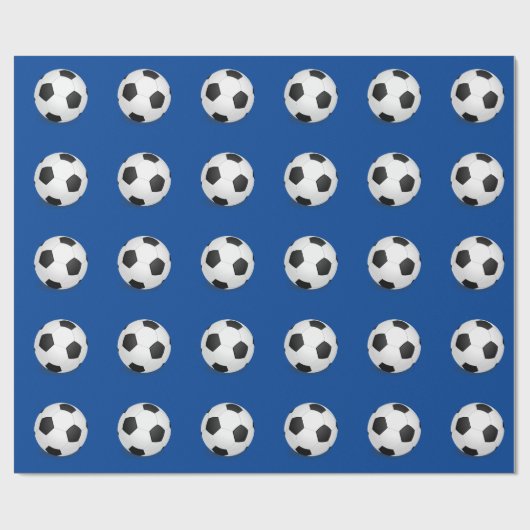 Fußball-Packpapier Geschenkpapier (Flach)