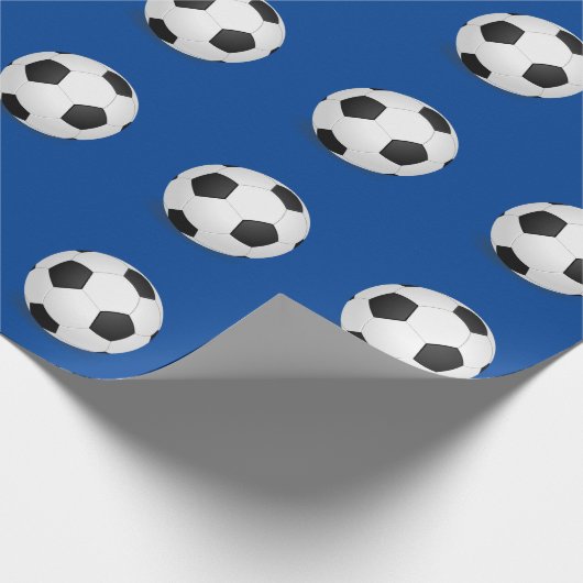 Fußball-Packpapier Geschenkpapier (Ecke)