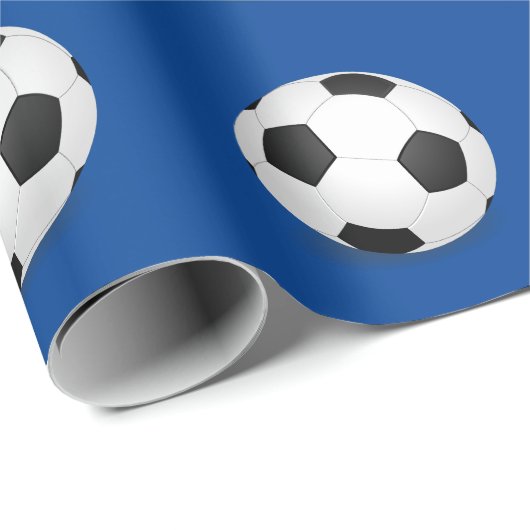 Fußball-Packpapier Geschenkpapier (Rolleneckpunkt)