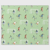 Fußball-Packpapier Geschenkpapier (Flach)