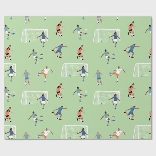 Fußball-Packpapier Geschenkpapier (Flach)
