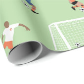 Fußball-Packpapier Geschenkpapier (Rolleneckpunkt)