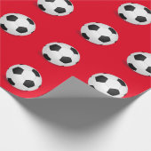 Fußball-Packpapier Geschenkpapier (Ecke)