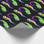 Fußball-Packpapier Geschenkpapier (Ecke)