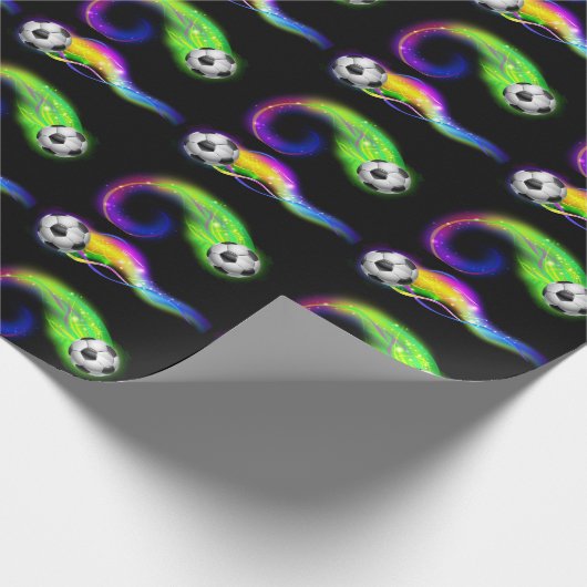Fußball-Packpapier Geschenkpapier (Ecke)