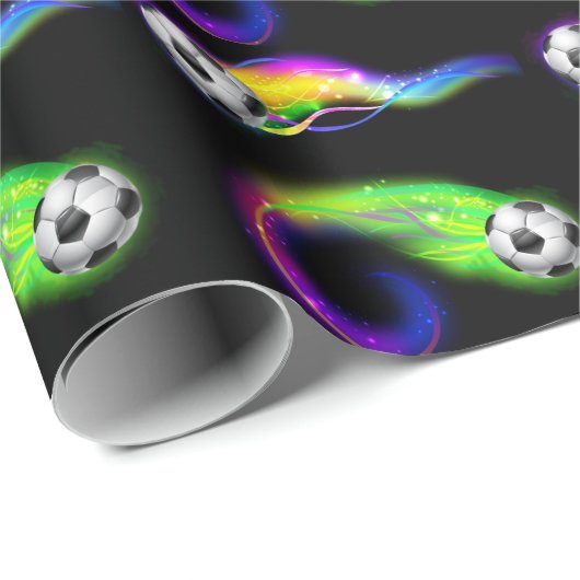 Fußball-Packpapier Geschenkpapier (Rolleneckpunkt)
