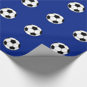 Fußball-Packpapier Geschenkpapier (Ecke)