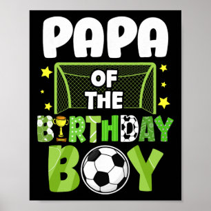 Fußball Papa Geburtstag Junge Party Fußball Famili Poster