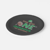 Fußball-Papierplatte 7" Pappteller (Schrägansicht)