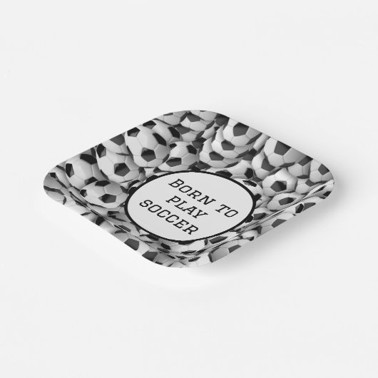 Fußball-Papierplatte Pappteller (Gewinkelt)