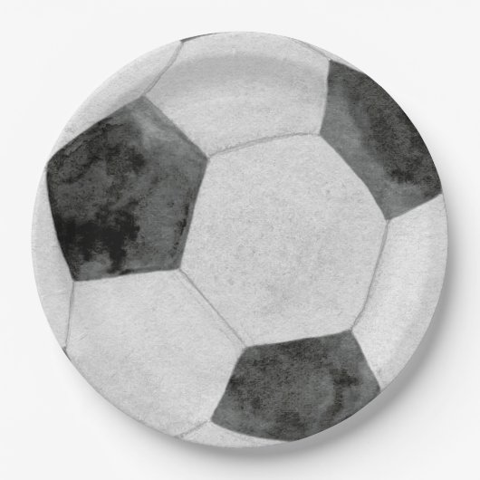 Fußball-Papierteller Pappteller (Vorderseite)