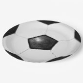 Fußball Pappteller (Schrägansicht)