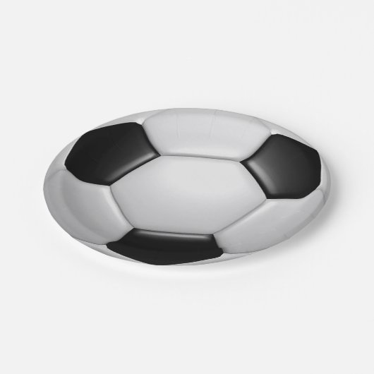 Fußball Pappteller (Schrägansicht)