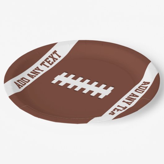 Fußball Pappteller (Schrägansicht)