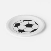 Fußball Pappteller (Schrägansicht)