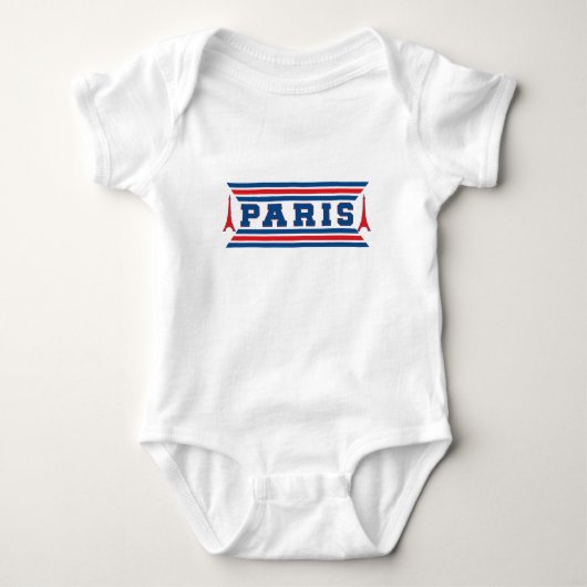 Fußball Paris Baby Strampler (Vorderseite)