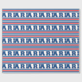 Fußball Paris Geschenkpapier (Flach)