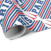 Fußball Paris Geschenkpapier (Rolleneckpunkt)