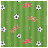 Fußball-Partnerziel und grüne Streifen Stoff (Nahaufnahme)