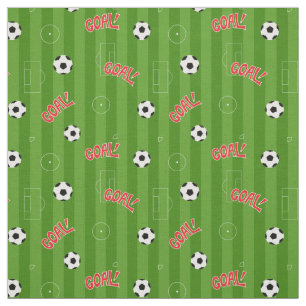 Fußball-Partnerziel und grüne Streifen Stoff