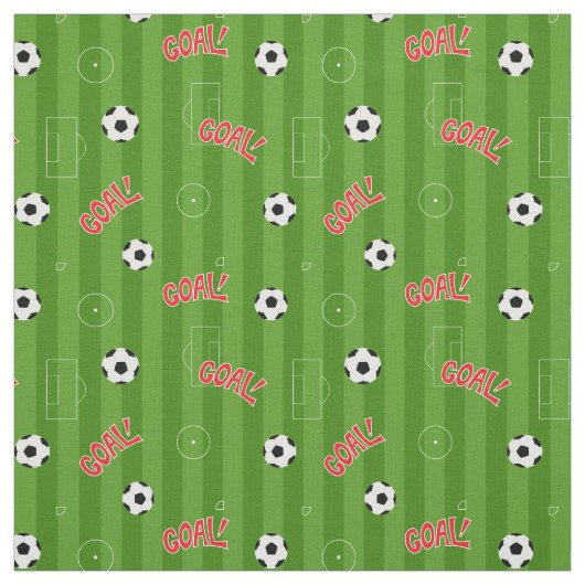 Fußball-Partnerziel und grüne Streifen Stoff (Muster)