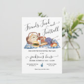 Fußball-Party auf Zuhause oder Tailgate GRILLEN Be Einladung (Stehend Vorderseite)