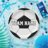 Fußball-Party / Bankett - Teamname Sport Pappteller (Party)