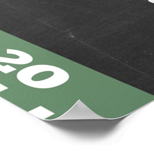 Fußball-Party Begrüßungszeichen Poster (Ecke)