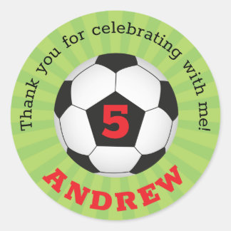 Fußball-Party Danke, dass ihr die Aufkleber gerund
