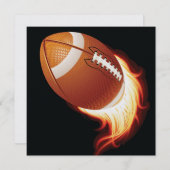 Fußball-Party Einladung (Vorne/Hinten)