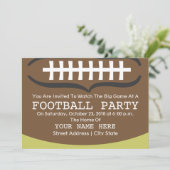 Fußball-Party Einladung (Stehend Vorderseite)