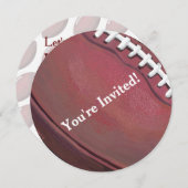 Fußball-Party Einladung (Vorne/Hinten)