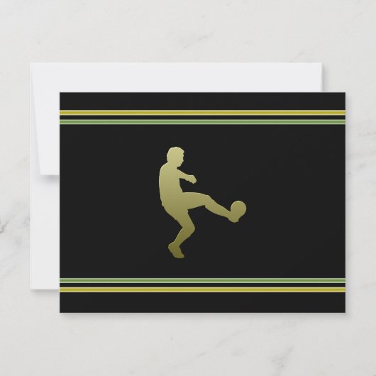 Fußball-Party Einladung (Vorderseite)