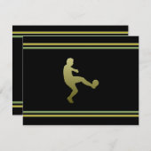 Fußball-Party Einladung (Vorne/Hinten)