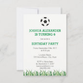 Fußball-Party Einladung (Vorderseite)