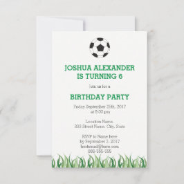 Fußball-Party Einladung