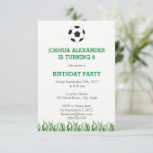 Fußball-Party Einladung (Stehend Vorderseite)