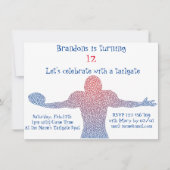 Fußball-Party Einladung (Vorderseite)