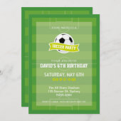 Fußball-Party Einladung (Vorne/Hinten)