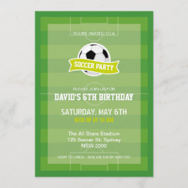 Fußball-Party Einladung