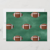 Fußball-Party Einladung (Rückseite)