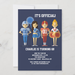 Fußball-Party Einladung