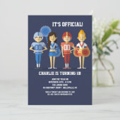 Fußball-Party Einladung (Stehend Vorderseite)